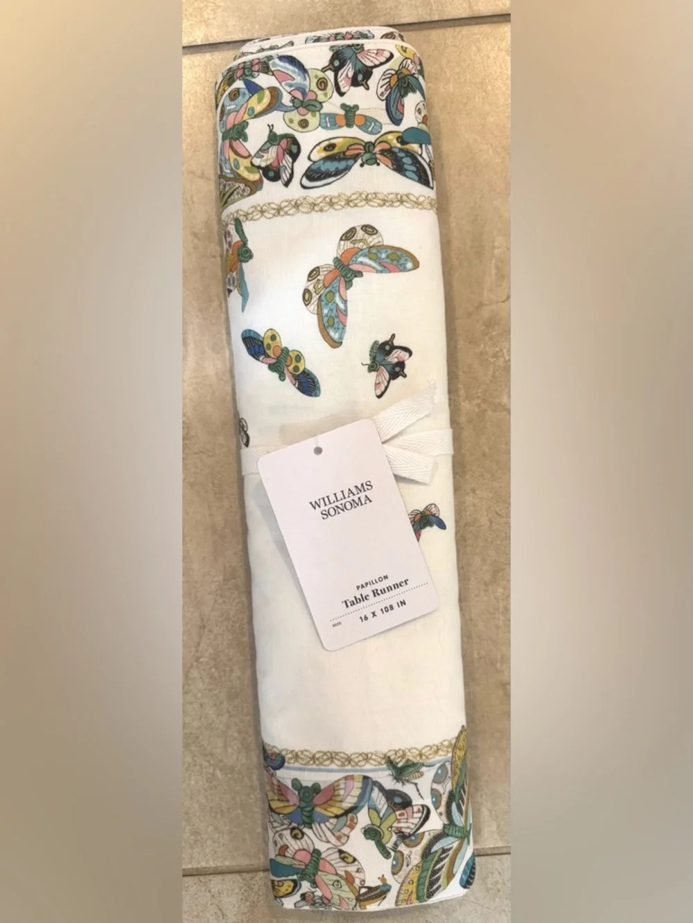 Williams Sonoma Papillon Table Runner